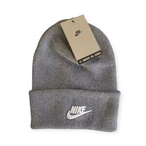 Nike Sportswear Futura Flash Cuffed Beanie Grey White Unisex One Size